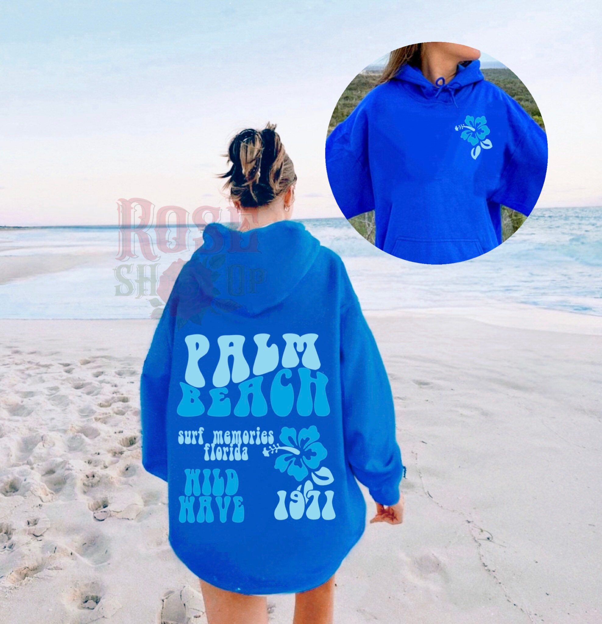 Palm Beach Hoodie Ocean Beach Hoodie Womens Trendy Sweatshirt Surf Hoodie Siesta Beach Hoodie Y2k Hoodie VSCO Hoodie Trendy Hoodies Crewneck Etsy UK