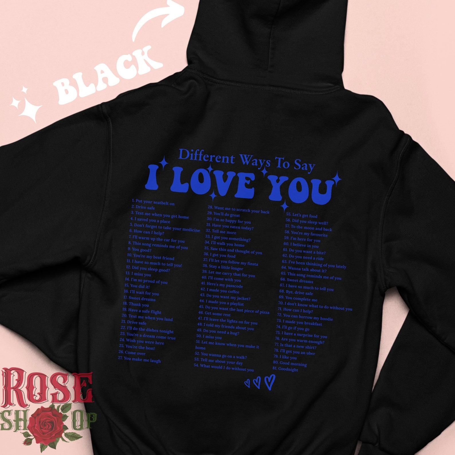 Different Ways to Say I Love You Hoodie Trendy Hoodie Trendy - Etsy
