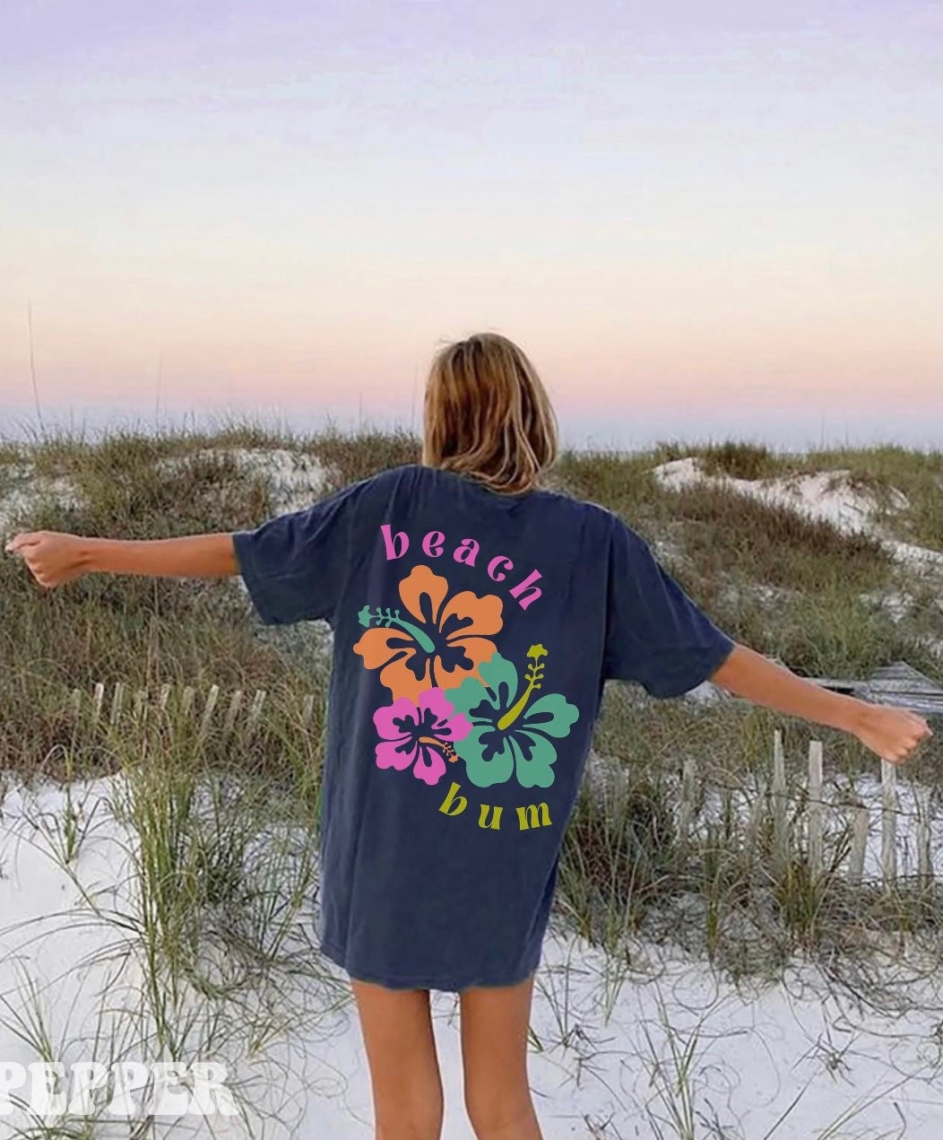 Hawaiian Flower Shirt Women Oversized Hawaii Tshirt Hibiscus Flower Tshirt  Beach Shirt Summer Vacation Loose Tops at  Women’s Clothing store