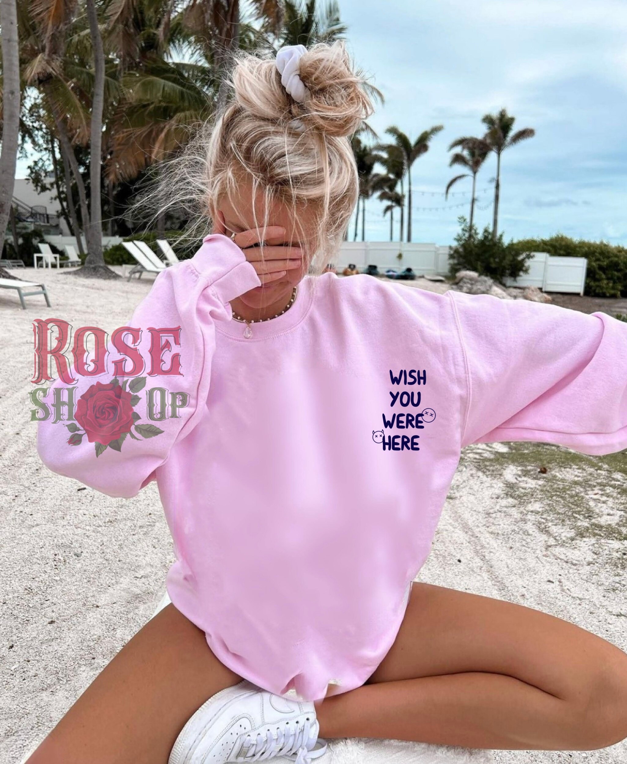 Preppy crew neck sweatshirts sale