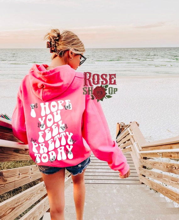 Spero che ti senti abbastanza oggi Felpa con cappuccio Tumblr Felpa con cappuccio Trendy Felpa oversize Vestiti estetici Regali per la sua confraternita Y2 Tumblr Y2K Etsy Italia