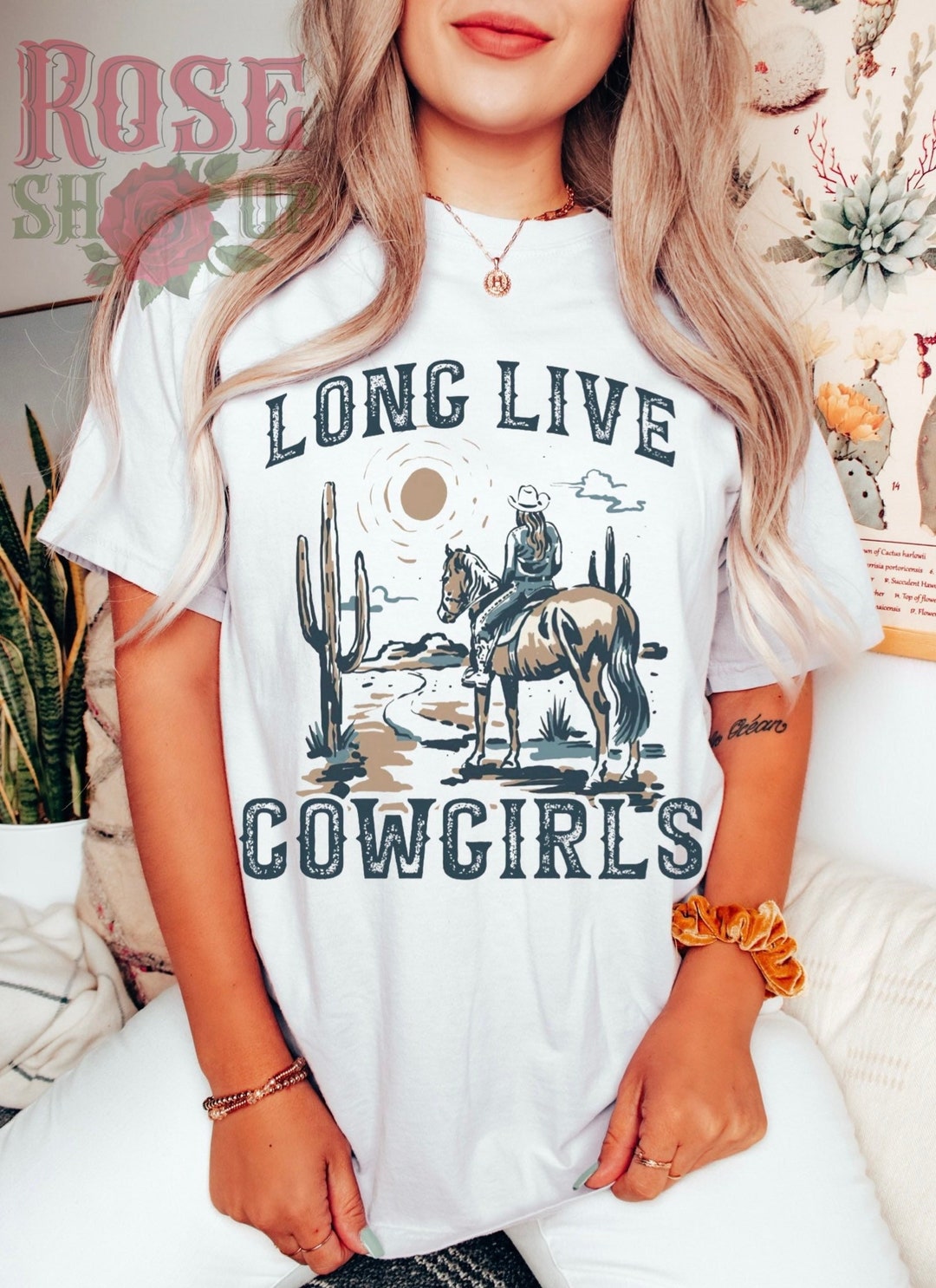 Comfort Colors Shirt Long Live Cowgirls Shirt Nashville Shirt Country