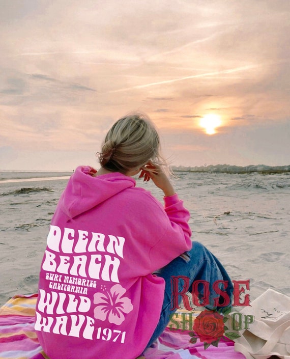 CheeryVibes It's A Good Day to Have A Good Day Hoodie- Siesta Beach- Aesthetic, Trendy Sweatshirt, Brown Hoodie, Green, Oversized, Vsco, Tumblr