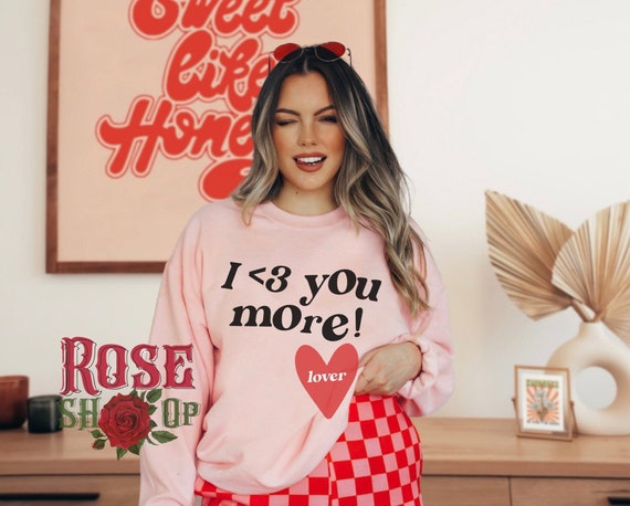 Trendy Sweatshirt Valentines Day Sweater Aesthetic Clothing