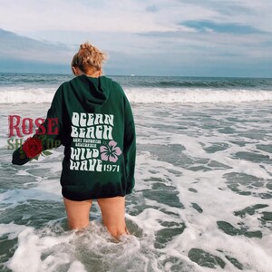 Siesta Beach Hoodie Ocean Beach Hoodie Tumblr Hoodie Coconut Girl Trendy Hoodies Aesthetic Hoodie Trendy Sweatshirt Oversized Hoodie Y2K image 3