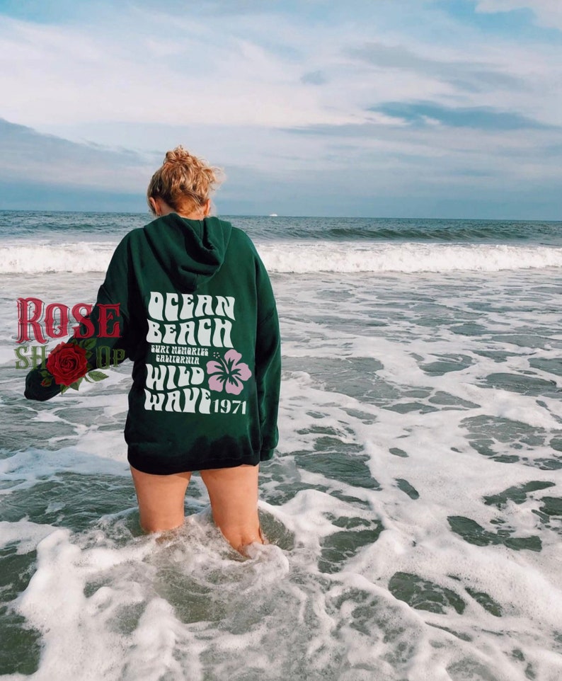 Siesta Beach Hoodie Ocean Beach Hoodie Tumblr Hoodie Coconut Girl Trendy Hoodies Aesthetic Hoodie Trendy Sweatshirt Oversized Hoodie Y2K image 3