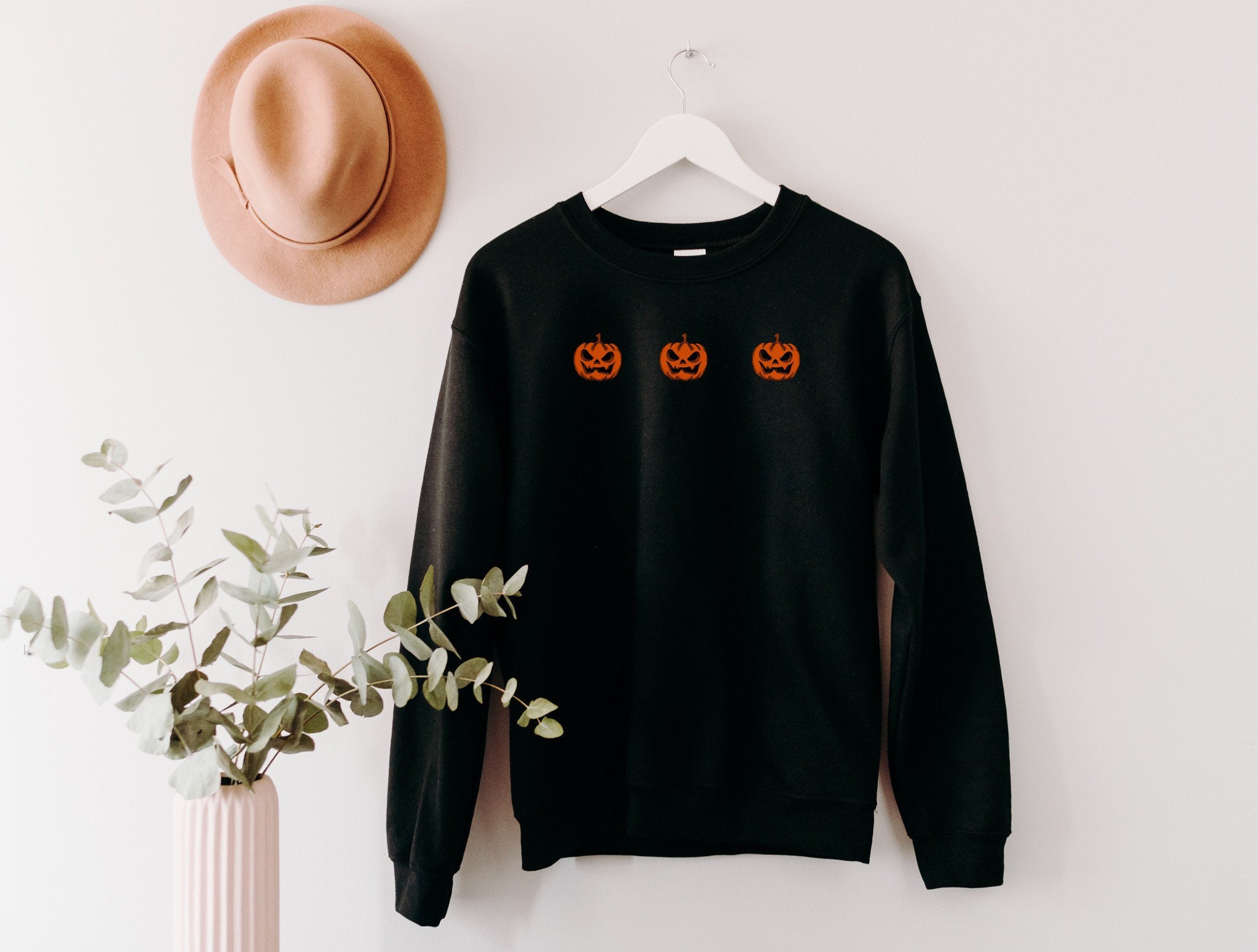 Halloween Crewneck Fall Apparel Oversized Sweatshirt Crew Neck Etsy