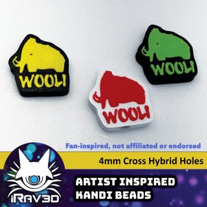 Fanart Wooli Kandi-kralen Kleurrijke kralen voor rave-armbanden Festivalsieraden PLUR Ambachten EDM-accessoires