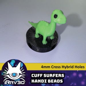 Dino Cuff Surfer Kandi Beads