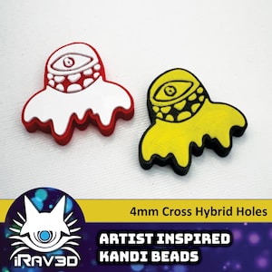 Subtronics Cyclops inspired Kandi Beads – Colorful Beads for Rave Bracelets, Festival Jewelry, PLUR Crafts, EDM Accessories, diy supplies