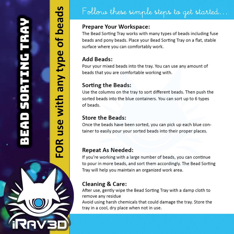 Irav3d's Innovative Bead Sorting Tray – Perfectly Designed for Quick ...