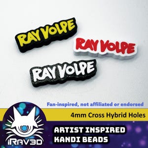 Fan Art Ray Volpe Kandi Beads Cuentas coloridas para pulseras rave Joyería de festival PLUR Artesanía Accesorios EDM