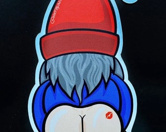 Mooning Gnome Magnet