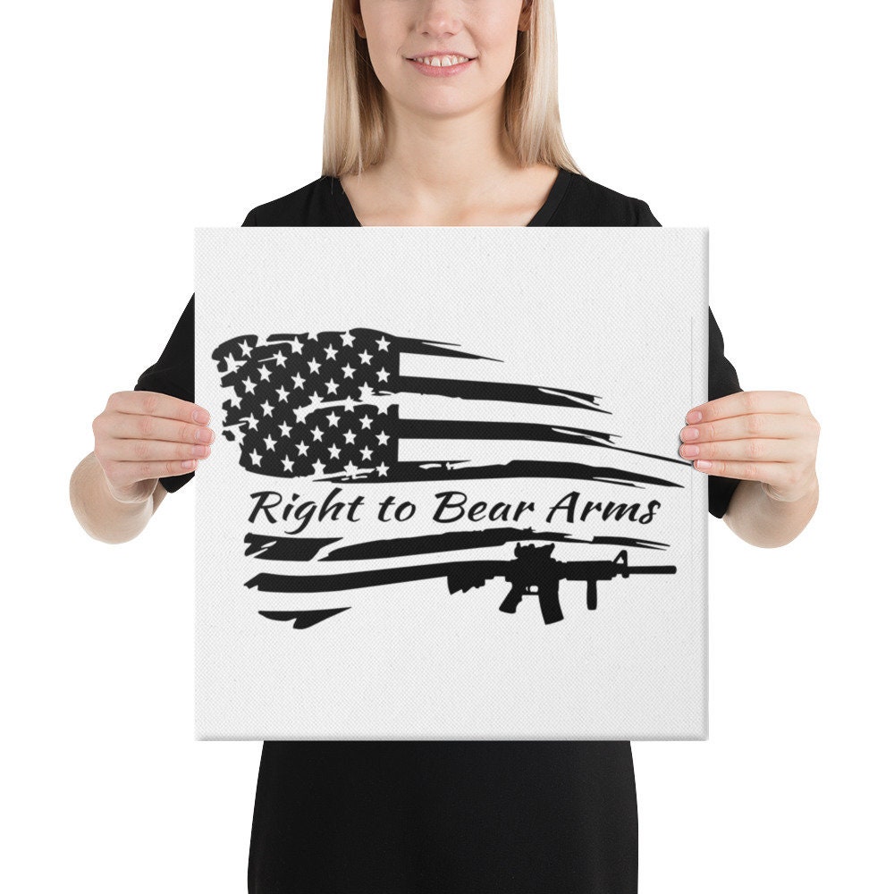 Right to Bare Arms Canvas Print Etsy