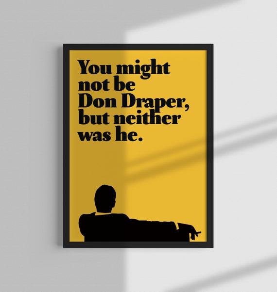 MAD MEN JOHN HAMM TELEVISION POSTER TEXTLESS FILM A4 A3 ART PRINT