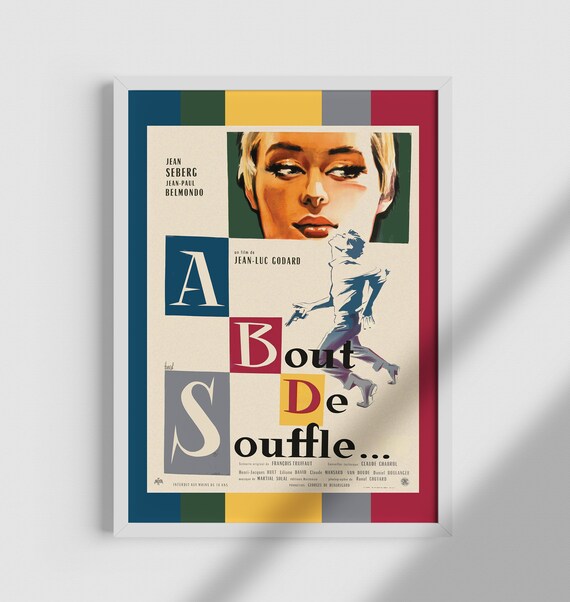 A Bout De Souffle Restored Wall Art Print Film Poster Etsy A Bout De Souffle Restored Wall Art Print Film Poster Etsy