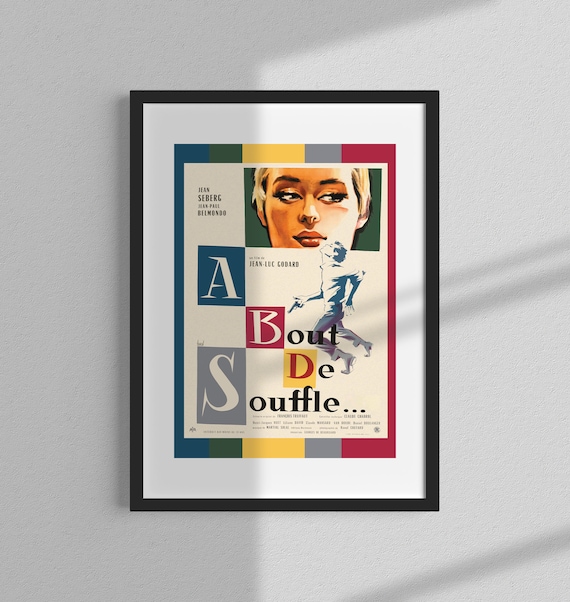 A Bout De Souffle Restored Wall Art Print Film Poster Etsy A Bout De Souffle Restored Wall Art Print Film Poster Etsy