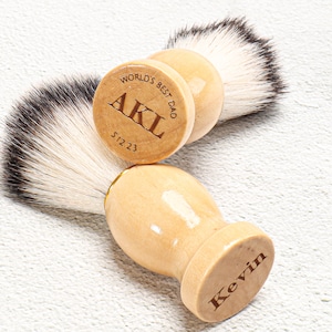 Personalized Wooden Hair Beard Shaving Brush Comb Custom Name Monogram SPA Groomsmen Proposal Husband Father Wedding Favor Christmas Gift