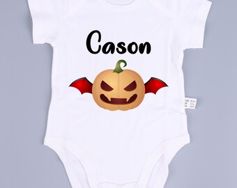 Personalized 3-in-One Baby Set Gifts First Halloween Hat Bib Bodysuit Cotton Newborn Baby Shower Party Gift Boy Girl Thanksgiving Infant