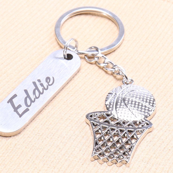 Basketball Keychain Etsy