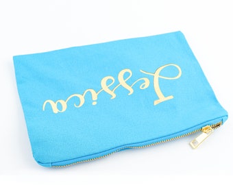 Bolsa de maquillaje personalizada Bolsa cosmética de dama de honor personalizada Propuesta de dama de honor Regalo de dama de honor para ella