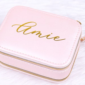Personalized Monogram Jewelry Box Valentine Gift for Her Bridesmaids Gift Box, Earring Organizer Box Personalized Gift for Women