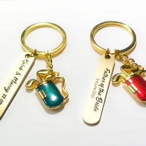 Personalized Golf Keychain Best Daddy by Par, Daddy&#39;s Keychain, Golf Ball Lover Gifts, Golf Ball Gifts For Dad, Daddy,Grandad Gifts