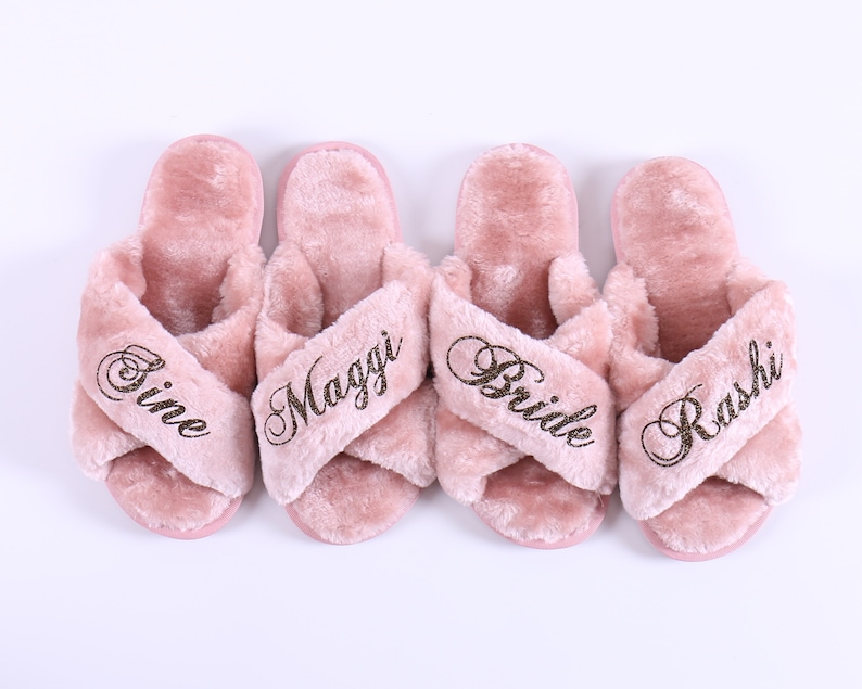 Personalized Sleepover Gift - Slipper Eye Mask Pocket Mirror Tumbler 6oz Burlap Tote Bridesmaid Hen Bachelorette Mum Birthday Party Favors image 8