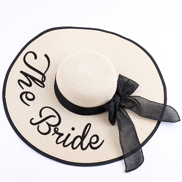 Personalized Floppy Beach Hat, Gifts for Mom, Beach Hat for Girlfriend, Custom Bride Gifts, Honeymoon Gifts, Bridesmaid Maid of Honor Beach