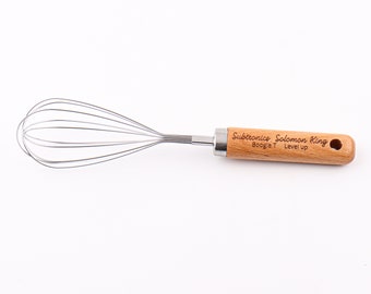 Personalized Kitchen Whisk, Custom Whisk, Egg Beater, Egg Whisk,  Chef Gift, Stainless Steel Whisk, Perfect for Blending, Whisking, Beating