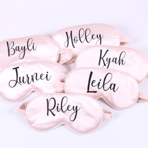 Personalized Sleepover Gift - Slipper Eye Mask Pocket Mirror Tumbler 6oz Burlap Tote Bridesmaid Hen Bachelorette Mum Birthday Party Favors image 9