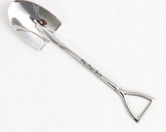 Personalized Ice Cream Spoon Metal Customized Name Text Gift Shovel Scoop Mother's Day Grandma Father's Day Gift Baby Shower Wedding Favors