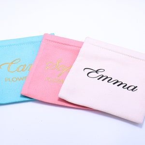 Personlig sammets smyckespåse magnetförslutning minimalistisk förpackning för smycken ring armband halsband pyjamaspresentpåse anpassad