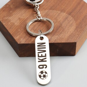 Soccer Girl Bobblehead Keychain - Unique Gift main image 1