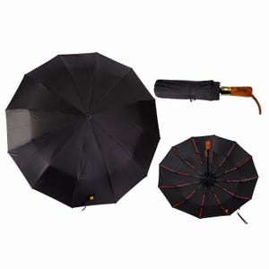Personalized Premium Umbrellas for Rain Windproof Travel Automatic Open Close, Large Canopy with Compact Folding Strong Lightweight Portable