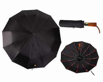 Parapluies haut de gamme personnalisés pour les voyages, coupe-vent et fermeture automatique, grand auvent avec pliage compact, solide, léger, portable