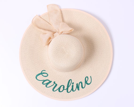 Personalized Floppy Hat Beach Gift Pool Outfit Bridesmaid  display picture 2