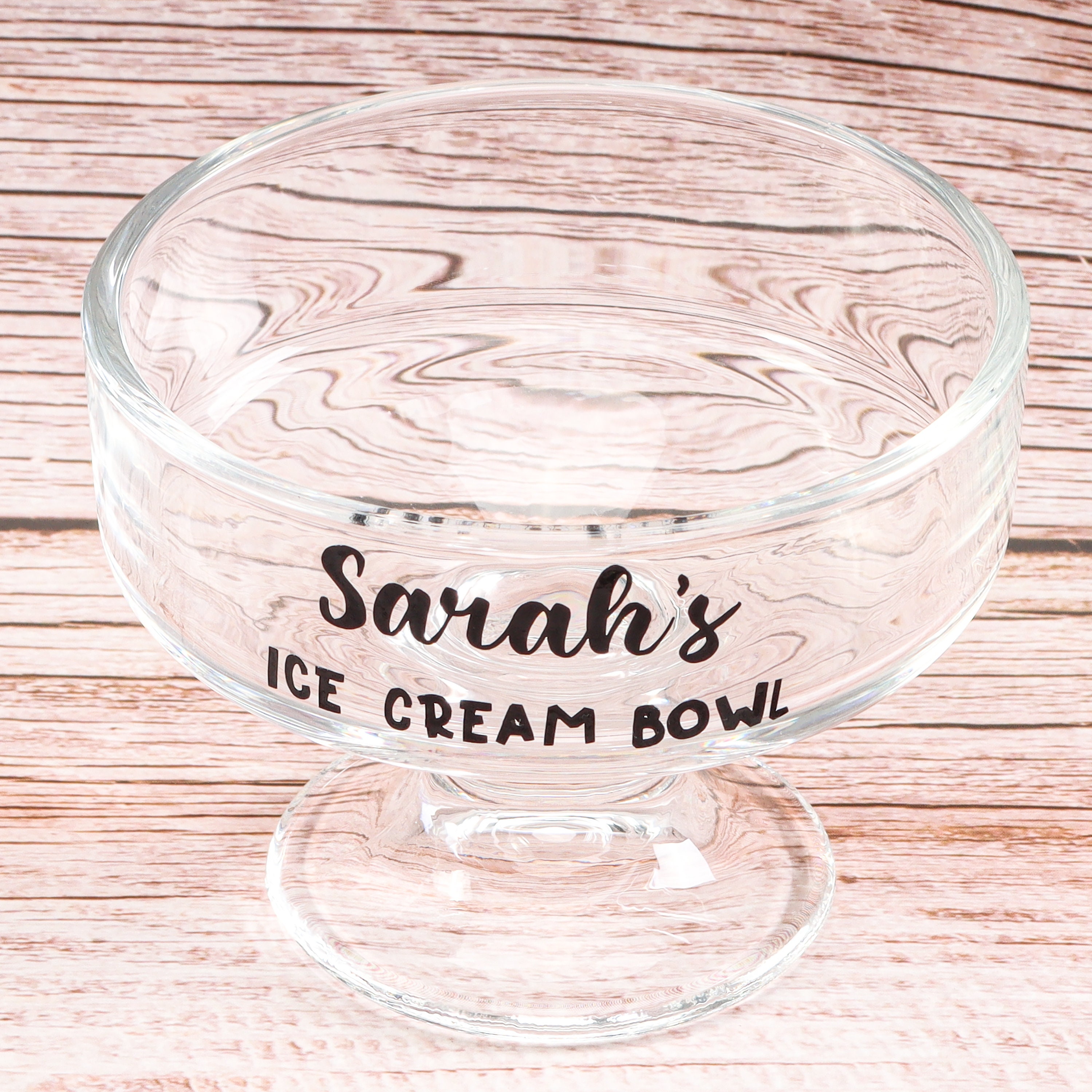 Personalized Ice Cream Bowl Salad Dessert Glass Customized Housewarming ...