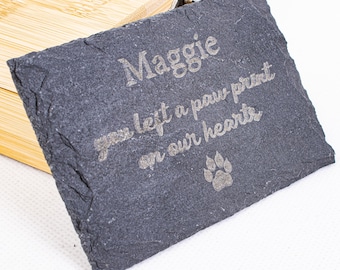 Personalized Pet Memorial Gift, Pet Memorial Stone, Dog Memorial, Memorial Stone, Cat Memorial Granite Stone, Engraved Garden Memorial Stone