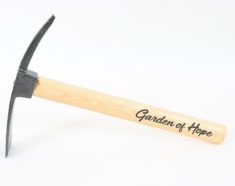 Herramientas de jardinería personalizadas, azadas, cultivador, grabado personalizado, para cavar, plantar, desherbar y aflojar la tierra, regalo de acero para el Día del Padre.