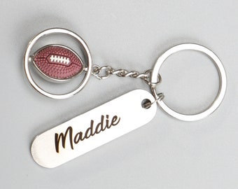 Personalized Rugby Keyring, Custom Wallet Football Keychain, Rugby Keychain Purse Hanger Purse Hanger Rugby Pendant