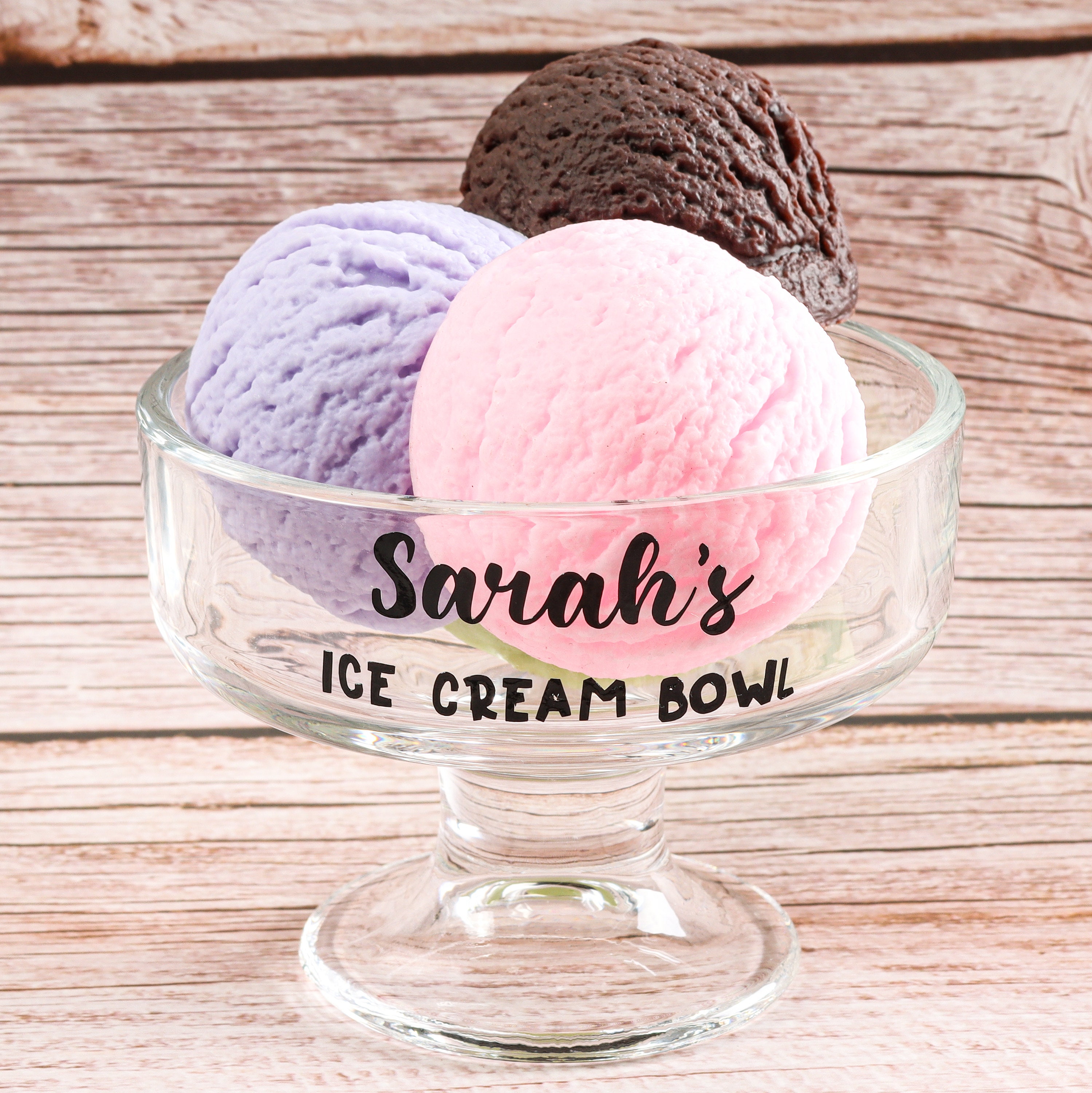 Personalized Ice Cream Bowl Salad Dessert Glass Customized Housewarming ...