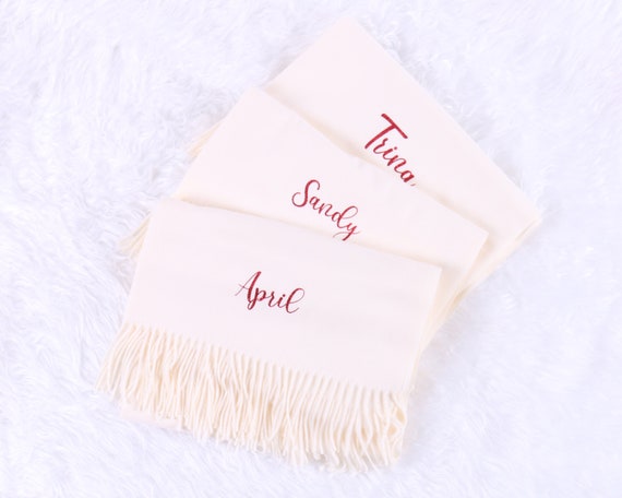 personalized shawl with name
