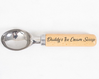 Cuchara para helado resistente y personalizada, ideal para bolas redondas perfectas, fácil de limpiar, para helado, masa de galletas, sorbete y almendras.