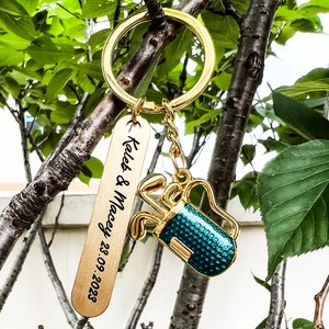 Personalized Golf mans Gift, Keychain perfect as a golf accessory and a great addition to the golf bag - best man gift, mens gift