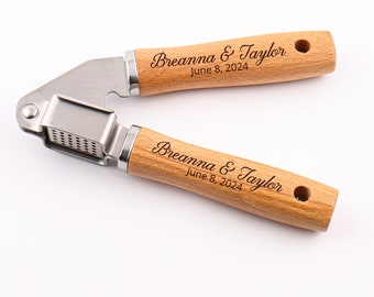 Spremiaglio personalizzato, spremiaglio inciso al laser, schiacciaaglio, utensile da cucina, premio per gara di cucina, utensili da cucina, utensile da cucina