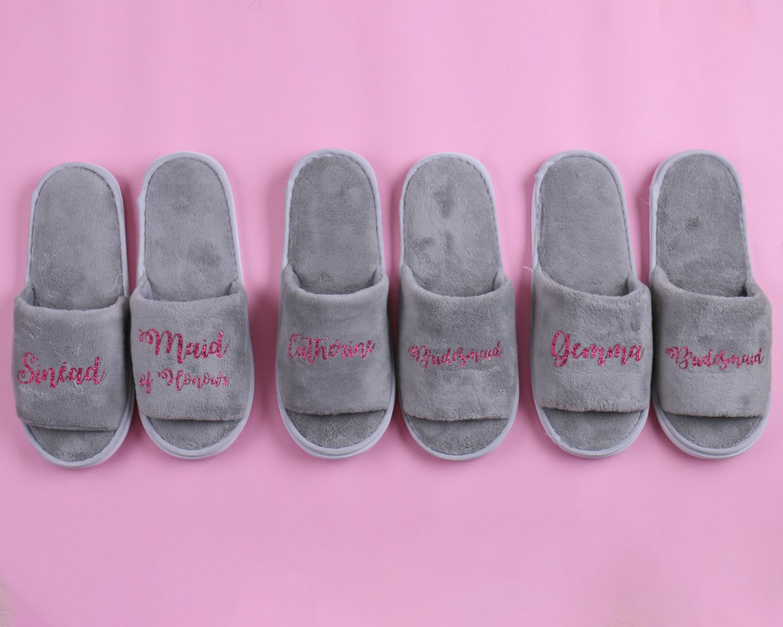 bridesmaid spa slippers