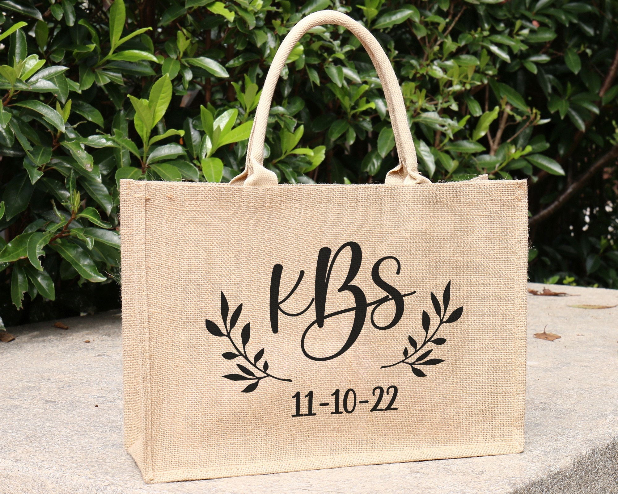 Burlap Tote Bag