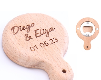 Personalized Magnetic Bottle Opener with Handle Wedding Favors Groomsmen Gift Fathers Day Son Graduation Gift Engraved Beer Opener Your Logo