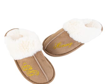 Bomboniera personalizzata per matrimonio con spa accogliente, pantofole personalizzate per gli ospiti, morbide pantofole da bagno, regalo di compleanno per la moglie, regalo di inaugurazione della casa, scarpe da interno
